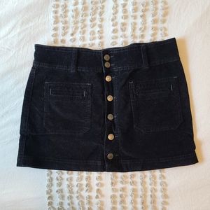 Free People | Black Mini Skirt With Pockets